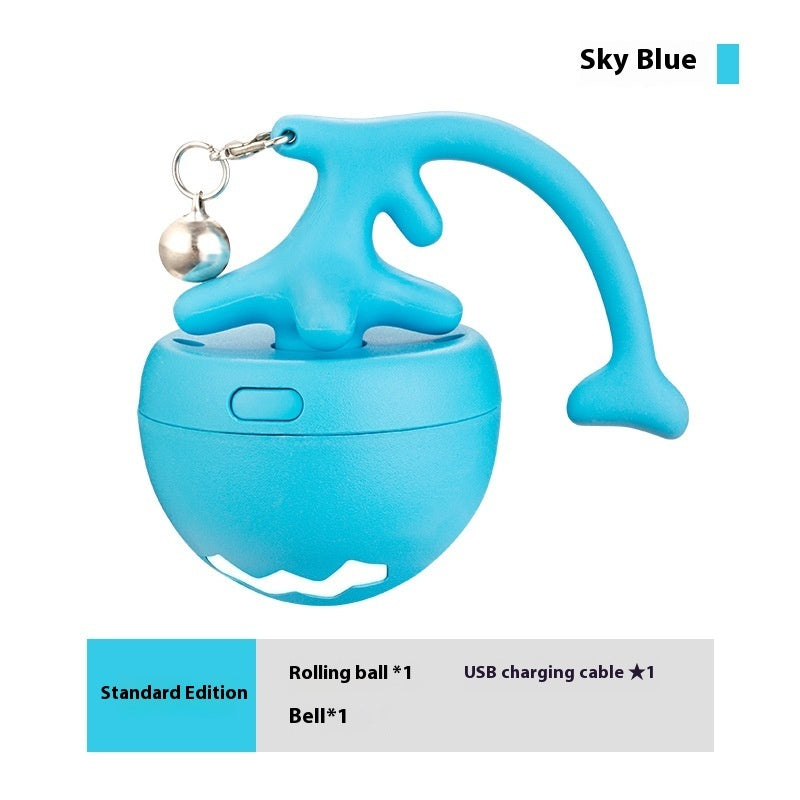 Smart Interactive Cat Toy Ball – USB Rechargeable Moving Self-Play Ball
