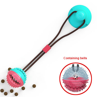 Dog Suction Cup Tug Toy – Interactive Chew Ball for Teeth Cleaning & Play