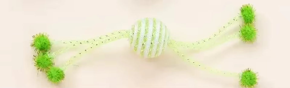 Interactive Cat Toy Set: Self-Hi Sticks, Ropes, and Bite-Resistant Wool Balls for Cats and Dogs
