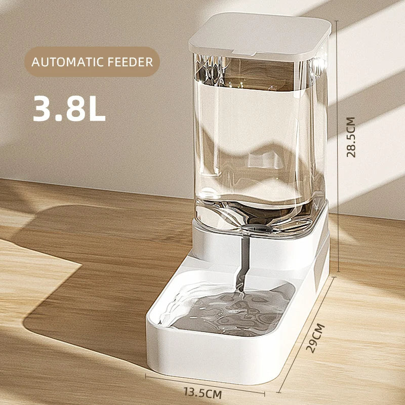 Automatic Cat & Dog Feeder and Water Dispenser – Large-Capacity Gravity Food Feeder & Waterer for Small and Large Pets