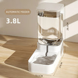 Automatic Cat & Dog Feeder and Water Dispenser – Large-Capacity Gravity Food Feeder & Waterer for Small and Large Pets