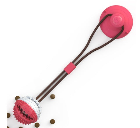Dog Suction Cup Tug Toy – Interactive Chew Ball for Teeth Cleaning & Play