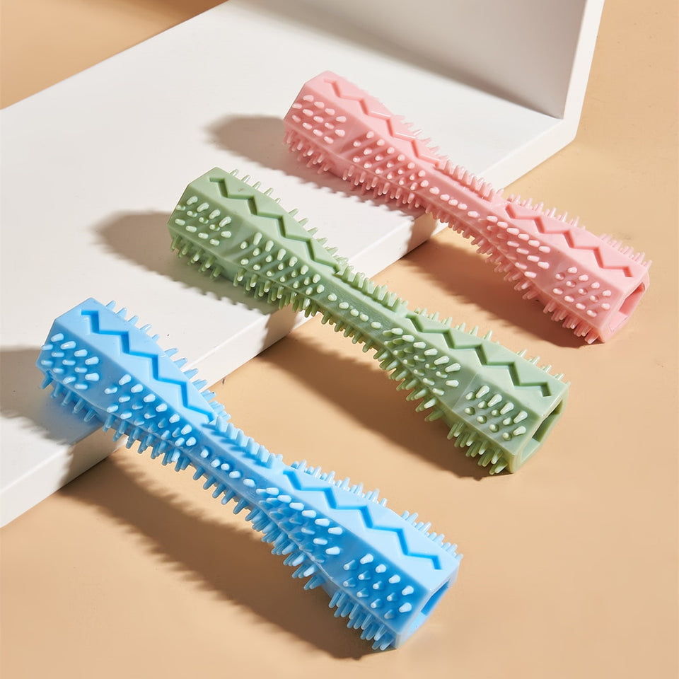 Dog Teeth Cleaning Chew Toy – Durable TPR Dental Toy for Puppies & Small Dogs