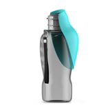 800ml Portable Dog Water Bottle – Leakproof Travel Pet Bottle with Foldable Bowl for Outdoor Walks & Hiking
