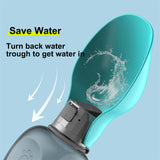 800ml Portable Dog Water Bottle – Leakproof Travel Pet Bottle with Foldable Bowl for Outdoor Walks & Hiking