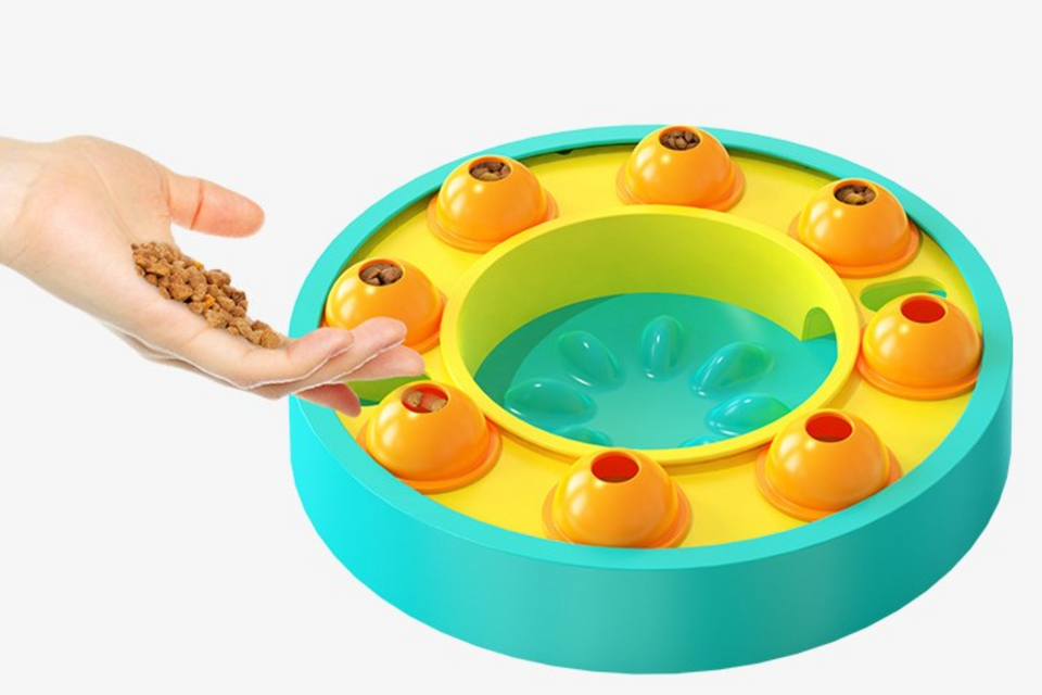 Interactive Dog Puzzle Toy – Slow Feeder Treat Dispenser for IQ Training