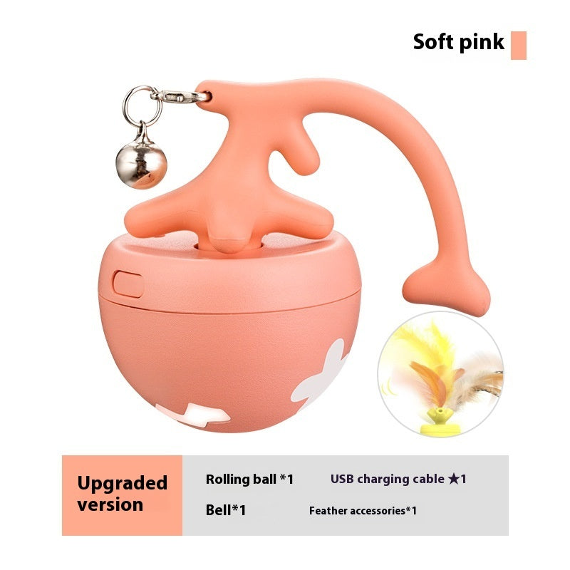 Smart Interactive Cat Toy Ball – USB Rechargeable Moving Self-Play Ball