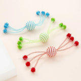 Interactive Cat Toy Set: Self-Hi Sticks, Ropes, and Bite-Resistant Wool Balls for Cats and Dogs